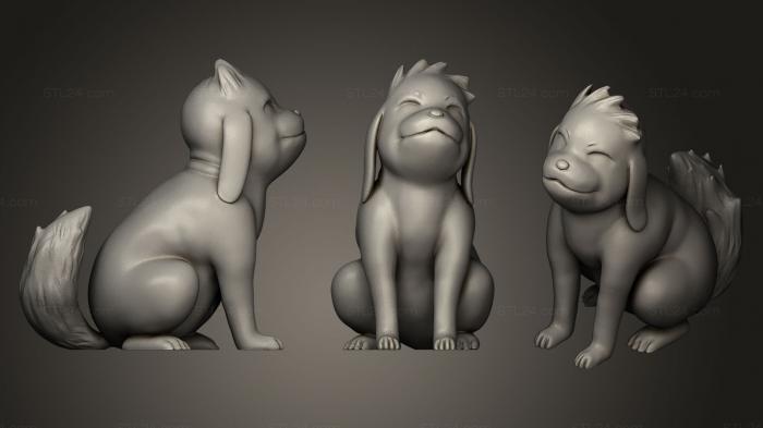Animal figurines (Akamaru(Naruto), STKJ_0672) 3D models for cnc